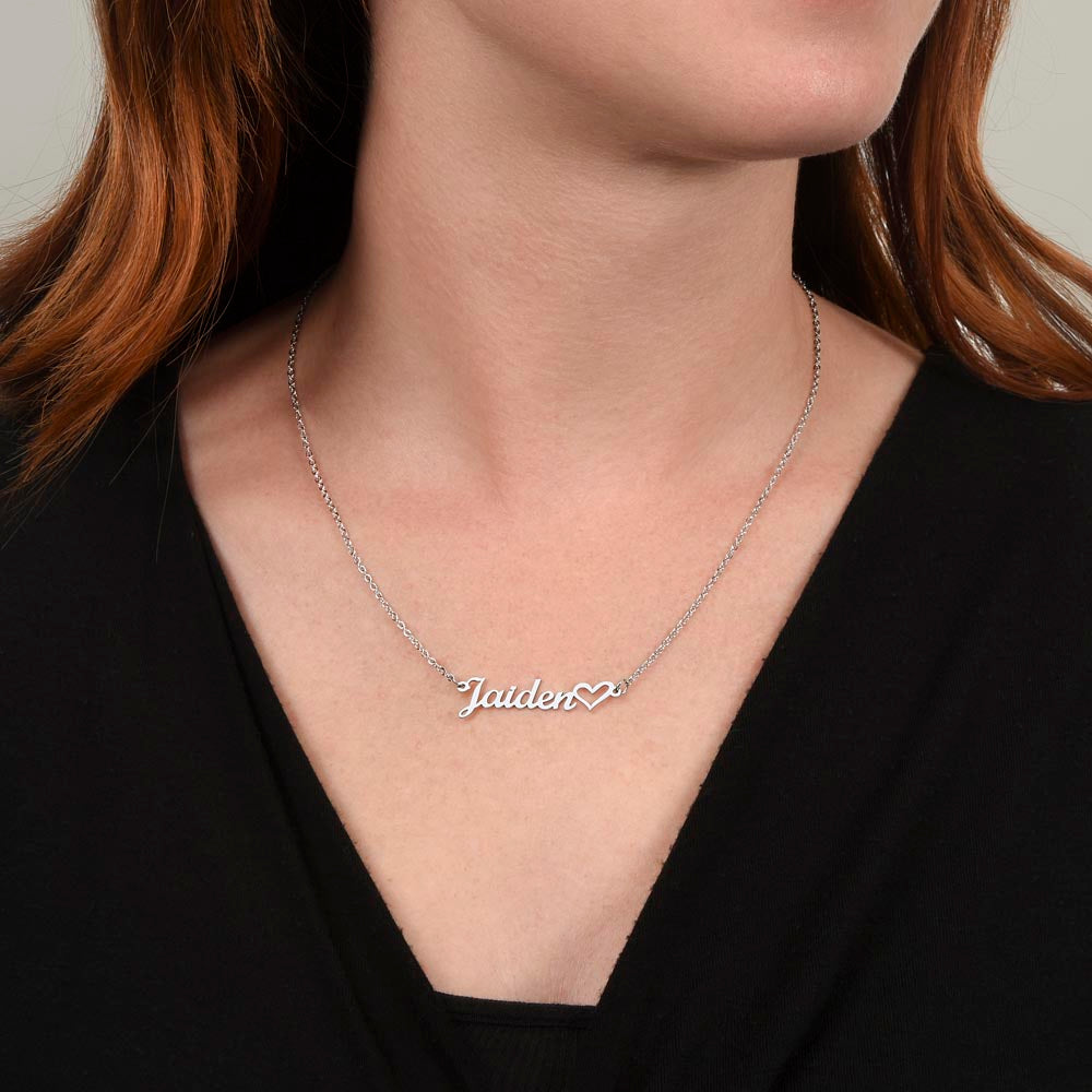 Heart Name Neckalce