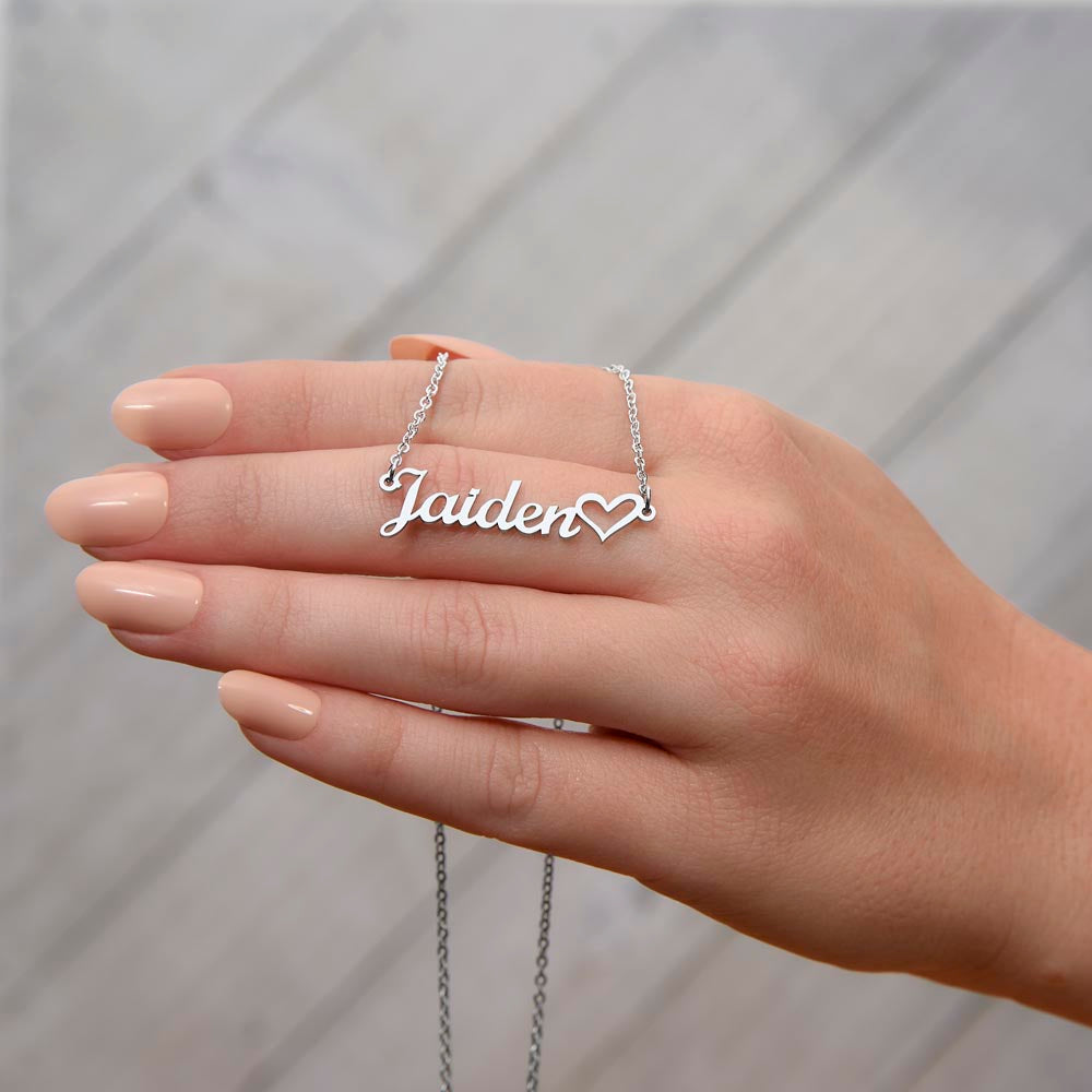 Heart Name Neckalce