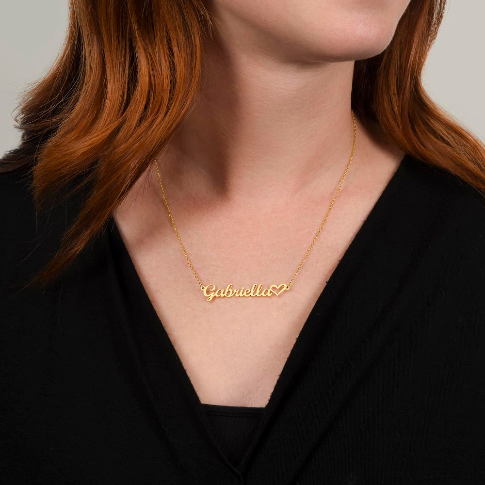 Heart Name Neckalce