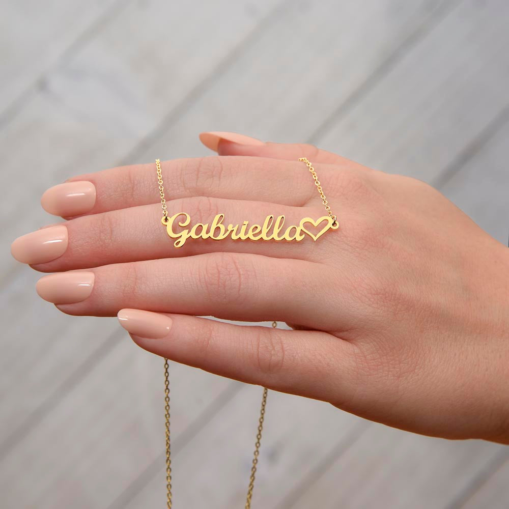 Heart Name Neckalce