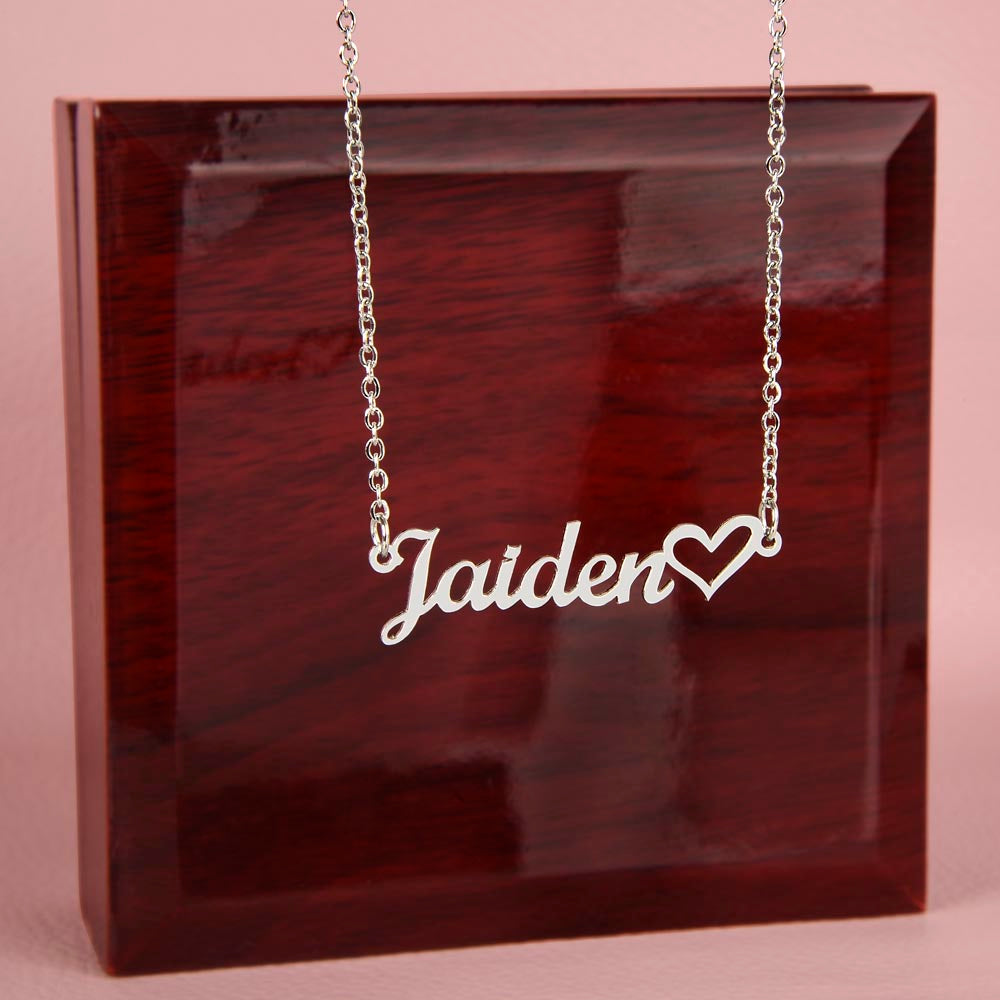 Heart Name Neckalce