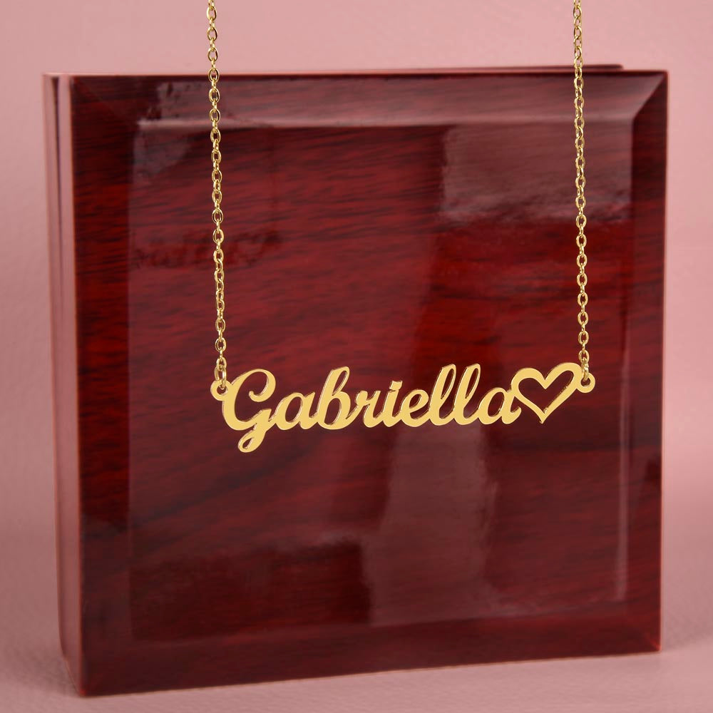 Heart Name Neckalce